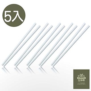 無毒、健康、環保(五入筷)白色