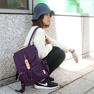 KOPER【輕甜焦糖】經典Lovely後背包(背帶加厚升級款)-幻想紫