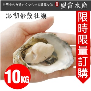 澎湖空運直送帶殼牡蠣 10KG
