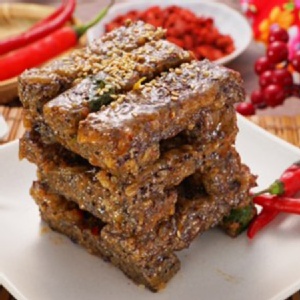 【老木麻辣鴨血】老木麻辣米血 特價：$60