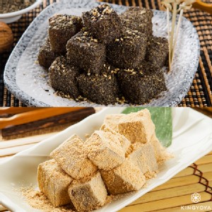 黃豆粉蕨餅+芝麻蕨餅