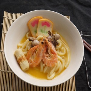 黃金南瓜海鮮烏龍麵
