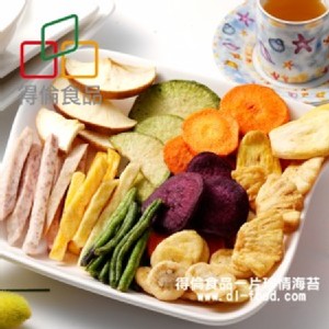 [主購禮] 單筆訂單金額滿3000元，主購禮送【得倫食品】綜合蔬果脆片1包