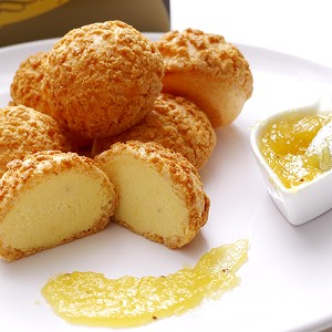 豆穌朋鳳梨雙餡泡芙6入一盒