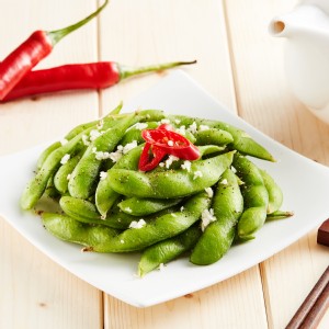 【鬍鬚林】蒜味毛豆 特價：$40