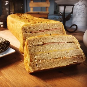 【法藍四季】素肉鬆全麥火腿起酥三明治