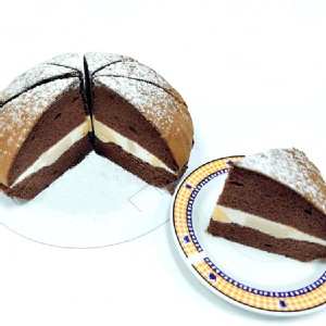 【正家旺】黑巧布丁波士頓蛋糕-布丁口味9吋