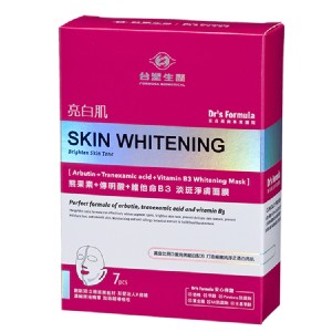 《台塑生醫》Dr’s Formula亮白肌熊果素+傳明酸+維他命B3淡斑淨膚面膜 特價：$222