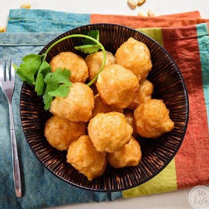 風味手工花枝丸 特價：$77