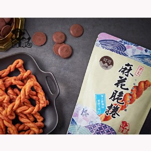 【合家】手工麻花脆捲-可可