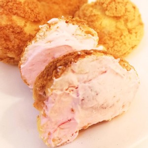 【獨家大合購限定版】【蘇珊烘焙】脆皮泡芙-草莓牛奶 (5入裝)