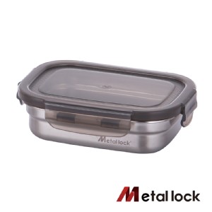 【韓國Metal lock】方型不鏽鋼保鮮盒320ml