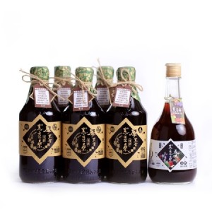 【黑豆桑】頂級厚黑金醬油5瓶組-送五果淳(500ml)