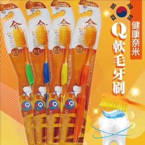 免運!【m.s嚴選】韓國超軟Q軟毛牙刷(顏色隨機出貨) 長約18.5cm (40入，每入9.5元)
