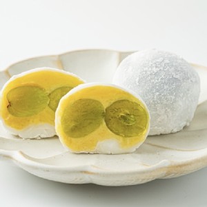 (期間限定)【金桃家芒果大福】綠葡萄綠豆大福 特價：$180