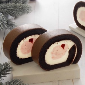 【聖誕限定新品】【亞尼克】特黑草莓雙漩生乳捲 特價：$342