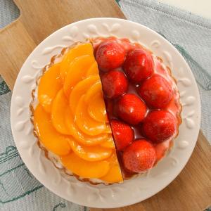 【草莓季限定】【亞尼克】鮮莓水蜜桃雙享派-6吋派塔