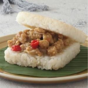 【搗蛋菇】打拋素肉米漢堡