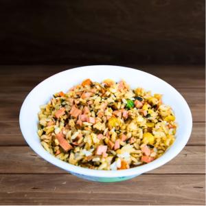 【搗蛋菇】三杯素火腿炒飯