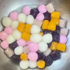 新品【聖萱坊】生鮮五色圓(紅白湯圓+芋圓+地瓜圓+紫薯圓)