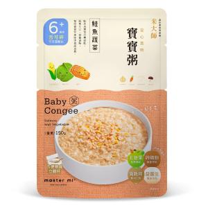 新品【米大師】寶寶粥-鮭魚蔬菜