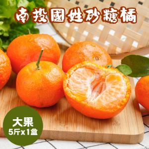 【禾鴻】南投國姓正宗砂糖橘5斤/盒(大果)