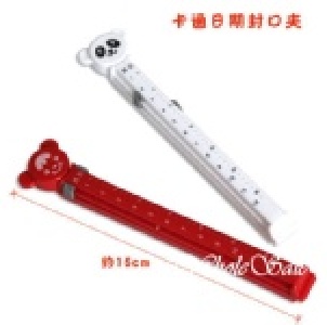 小熊日期密封夾 封口夾 加長型 1組2入