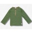法式風格連袖上衣 - 橄欖綠+大地配色