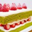 抹茶雙層草莓蛋糕