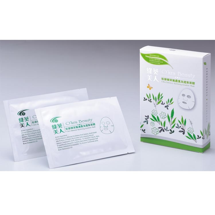 【綠葵美人】秋葵精萃嫩膚重生透氧面膜