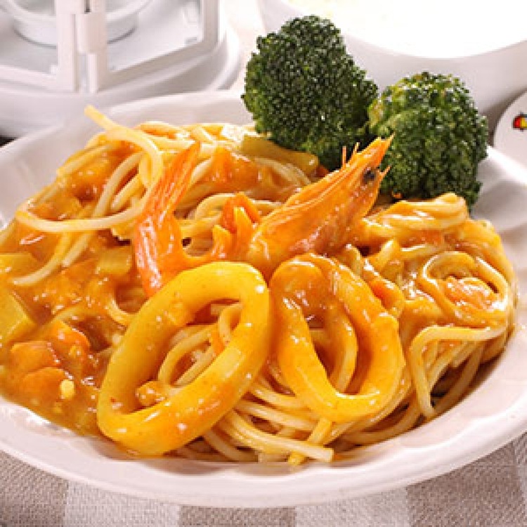 南洋咖哩海鮮義大利麵 (辣)