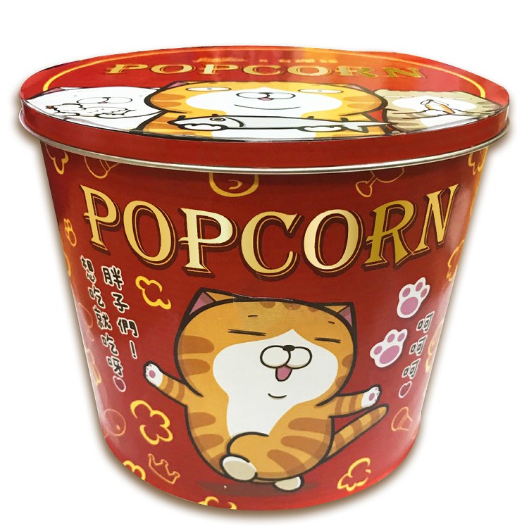 卡滋vs.白爛貓爆米花-雙拼口味(紅色版)+卡滋爆米花-原味甜(桶裝)