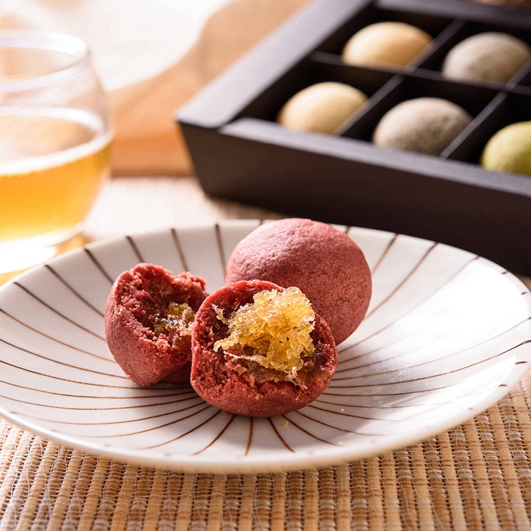 【樂樂齋】五元素鳳梨彩球（五辛素）6入禮盒