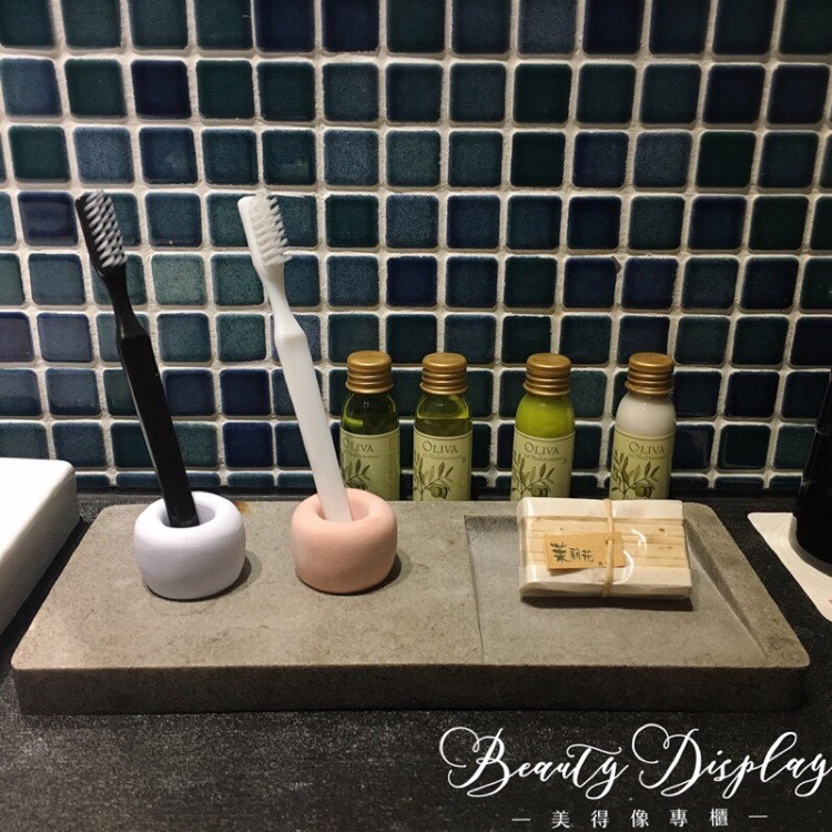 【手工珪藻土牙刷瀝乾架】牙刷收納架 內直徑底部1.5cm 內直徑2