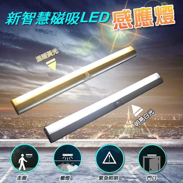 【居家必備】新智慧磁吸LED感應燈[PZF473]