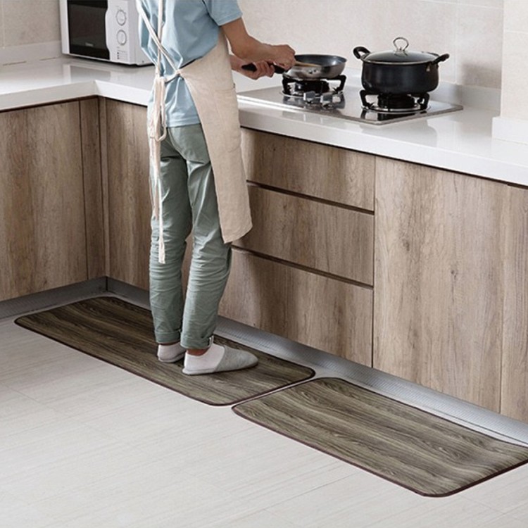 【輝鴻】木紋抗污防水防滑地墊[PZF418]