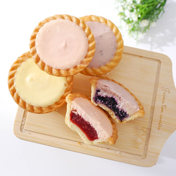 【豆穌朋】雙餡乳酪塔(原味/草莓/藍莓)(奶蛋素可食)