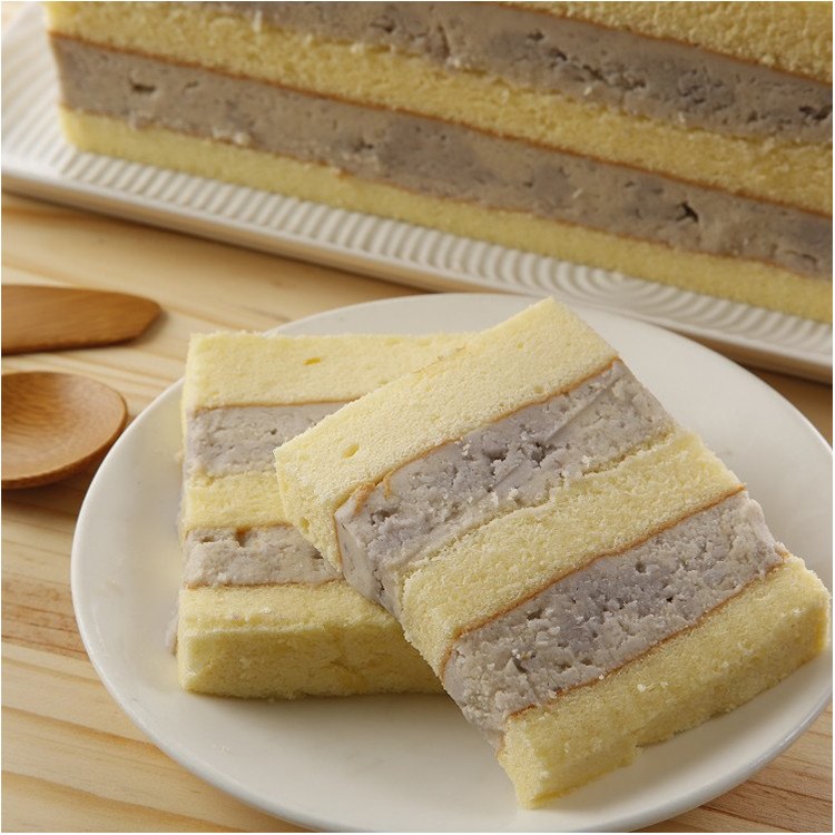 【連珍】雙層芋泥蛋糕1條裝(奶蛋素)