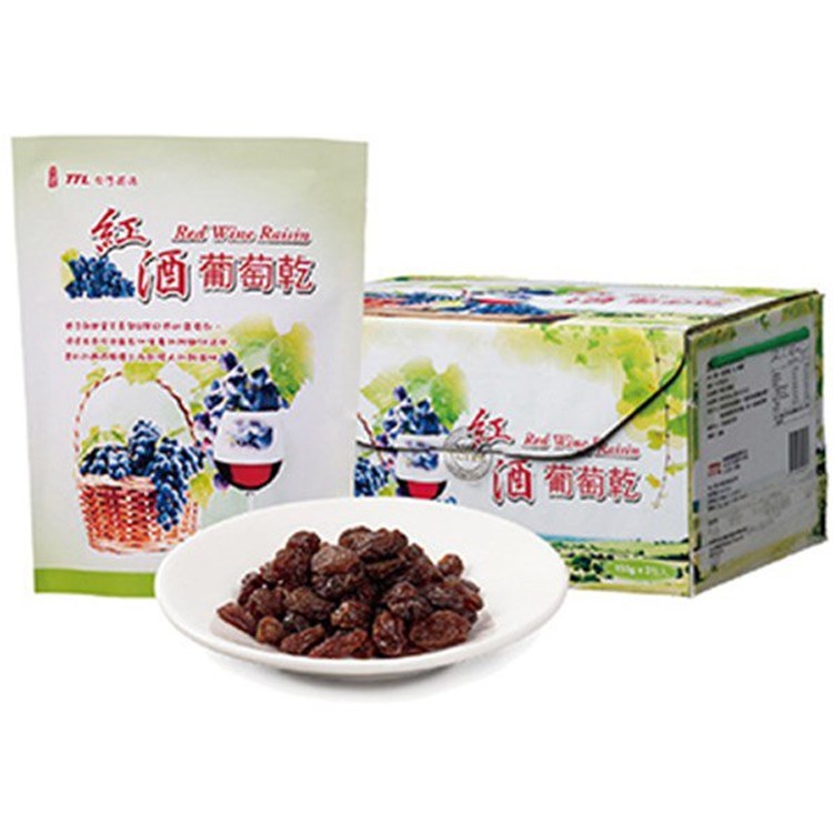 【台灣菸酒】紅酒葡萄乾禮盒 350365-12
