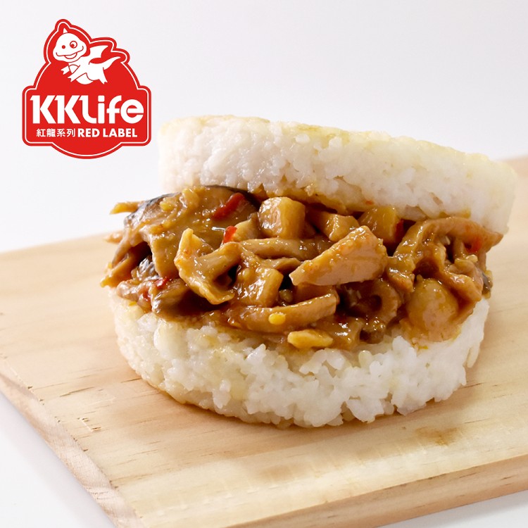 【KK Life-野菇】麻油杏鮑菇米漢堡3顆