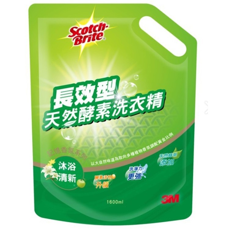 【3M】長效型天然酵素洗衣精補充包—沐浴清新香氛