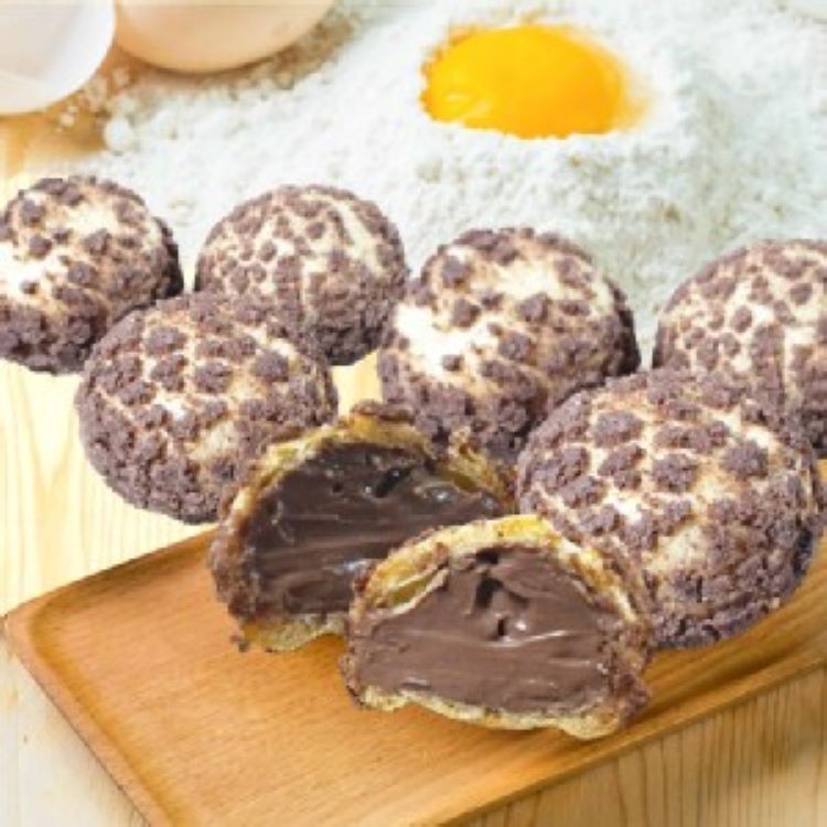 【給力食品】法式冰心泡芙(巧克力)-附提袋