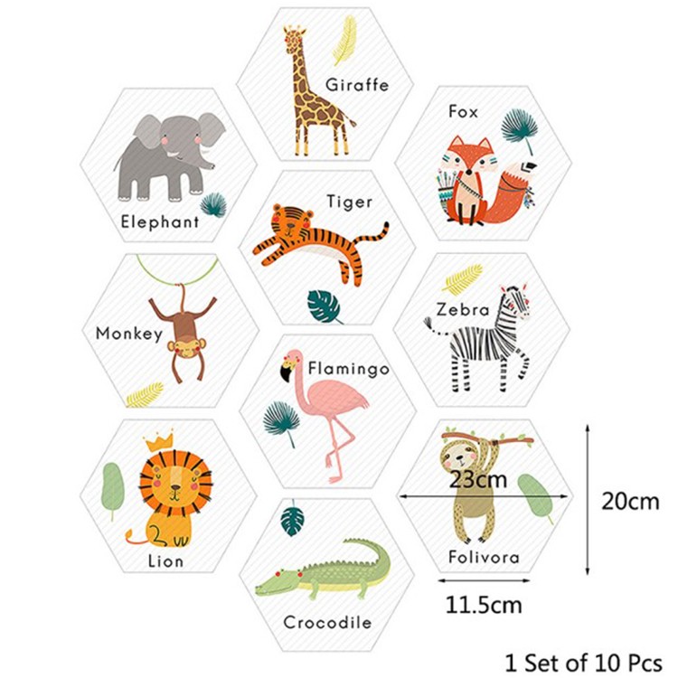 【Conalife】趣味防滑耐磨牆壁地板六角地貼