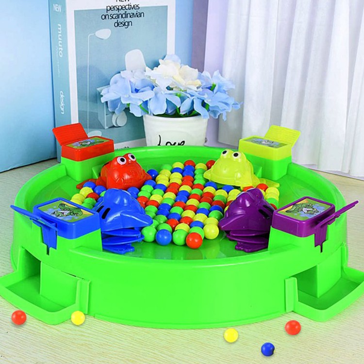 【Conalife】4人款吞珠青蛙60顆桌遊遊戲