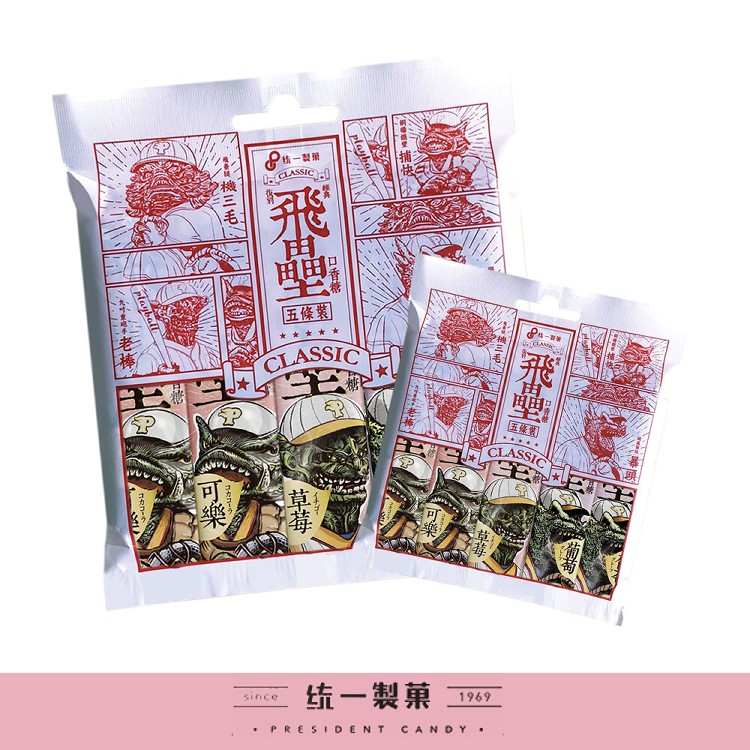 【統一製菓】飛壘口香糖(五條裝/包)