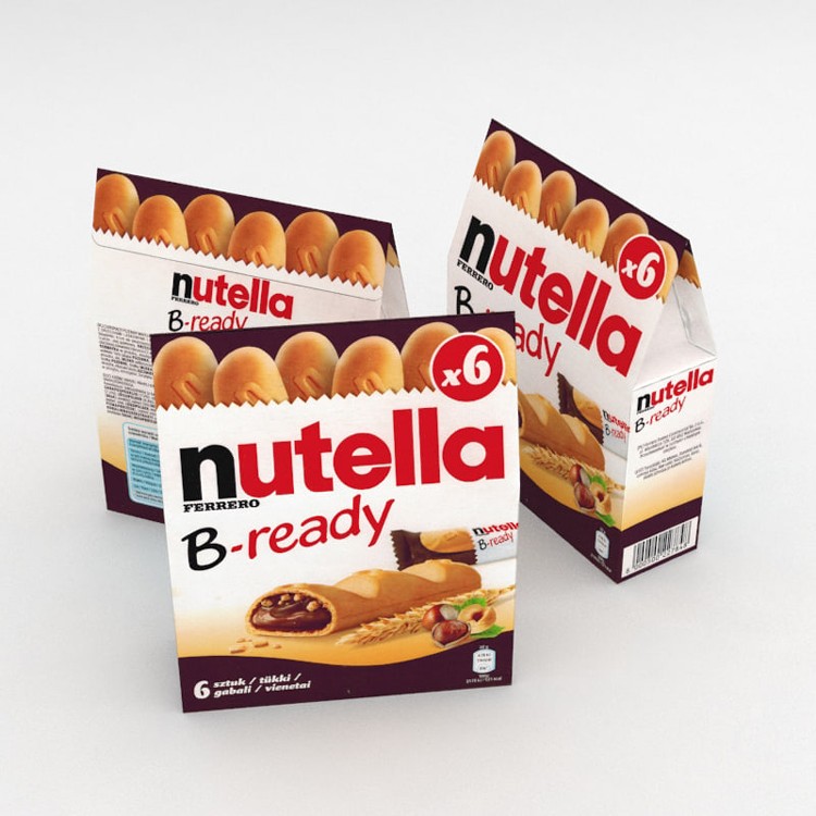 【美安獨家】【德國Nutella B-ready】榛果巧克力威化餅乾