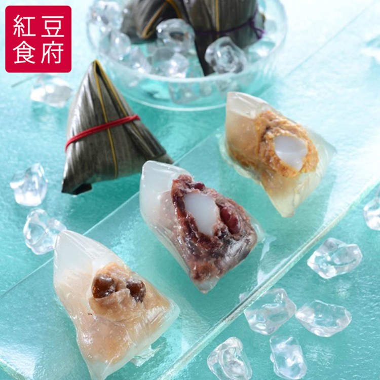 【紅豆食府SH】甜心冰粽禮盒(心太軟*3+脆酷花生*3+奶茶波霸*3)-E08000048
