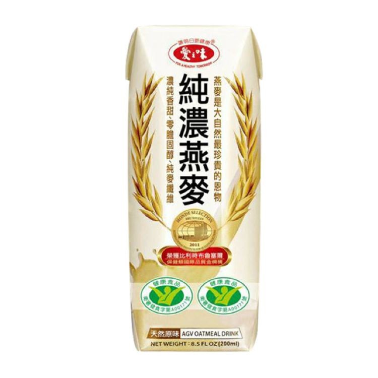 【愛之味】天然原味純濃燕麥輕巧利樂包