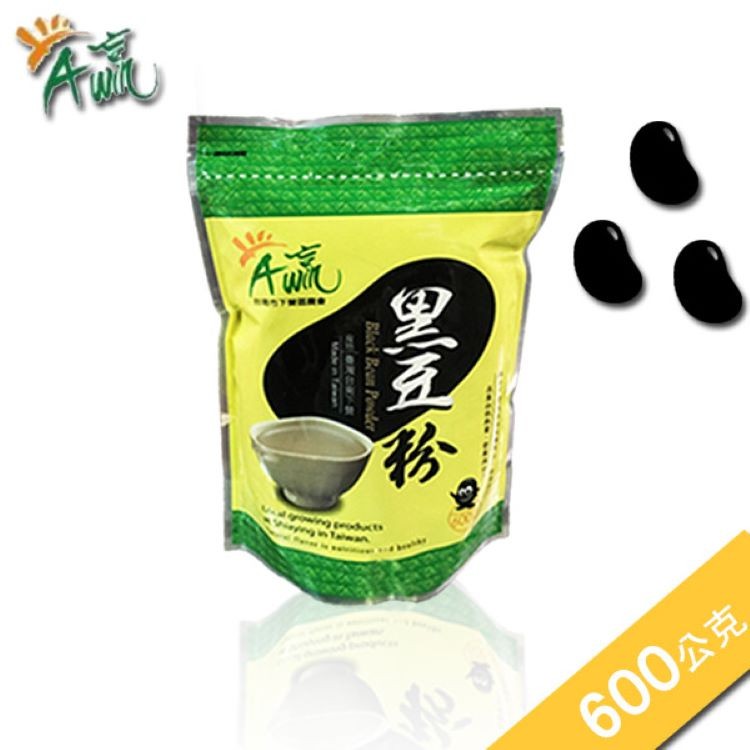 免運!【下營區農會】A贏黑豆粉-600g/包 600公克/包 (12包,每包182.1元)