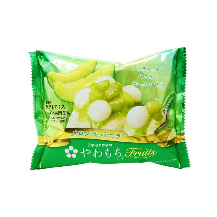 【井村屋】哈密瓜麻糬冰淇淋(滿三千元送麻糬抱枕)